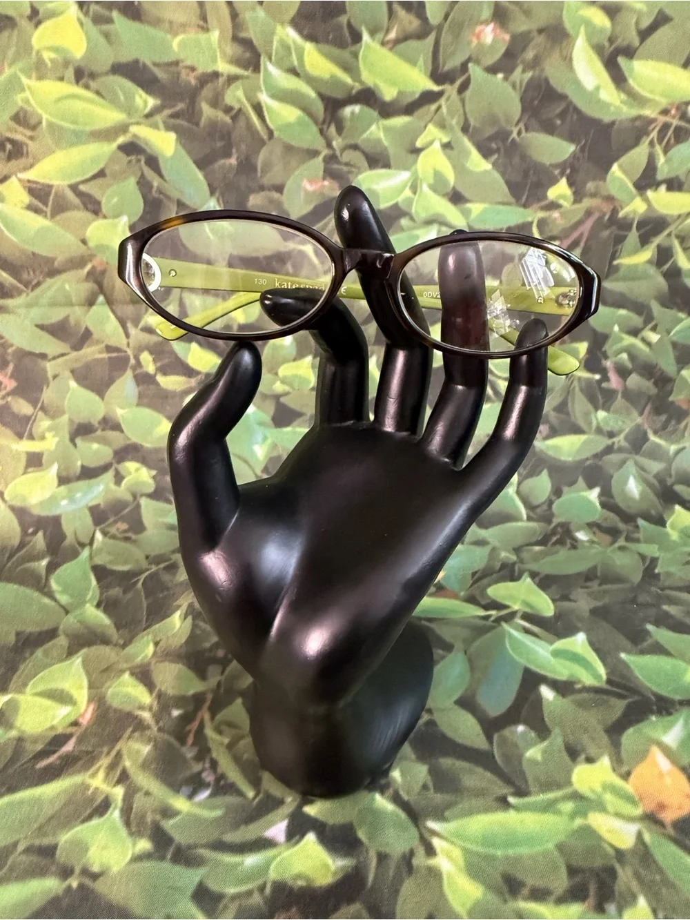 kate spade Brown Front with Lime Green Rim Cat-Eye Glasses